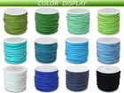 Faux Leather Cord String For Jewelry Making 2 6mm12 Spools 110 Yards Colored    