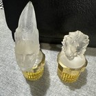  Vintage Lalique Miniture Perfume Bottles Unopened Made In France  Lion And Man