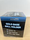 New Ultra Pro Baseball Gold Base Display Case Ball Holder 