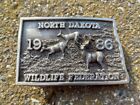 1986 North Dakota Wildlife Federation Limited Belt Buckle  65   250