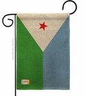 Djibouti Burlap Garden Flag Nationality Decorative Small Gift Yard House Banner