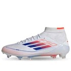 Adidas Women   s Size 6 F50 Elite Mid Fg Soccer Cleats White blue Id9203 New