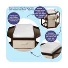 Badger Basket Corner Baby Changing Table - Space-saving Diaper Changing Stati   