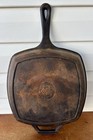 Lodge Cast Iron Square Griddle Skillet Grill Pan 8sgp 10 5  Usa Camping Decor