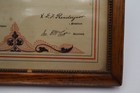 Antique 1913 Philadelphia Diocesan School Board Attendance Certificate Framed