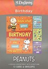 Birthday Card Boxed Set 12 Cards Envelopes 4 Designs Scripture Peanuts Snoopy