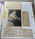 1930   s -50   s Mlb Scrapbook   original Newspaper Clippings  Articles  Pictures 