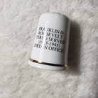 Vtg Finsbury President Franklin D Roosevelt England Bone China Thimble English