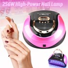 256w Led Nail Lamp Uv Nail Drye Gel Curing Machine Electric Manicure 4 Timer New