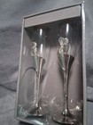 Wedding Champagne Toasting Flutes His And Hers New In Box Set Of 2 Silver