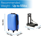 Folding Luggage Cart - Lightweight Aluminum Collapsible And Portable Fold U