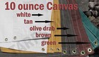 8 Ft  X 8 Ft  10 Oz  Cotton Canvas Breathable Water Resistant Tarps