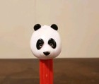 Rare Vintage Pez Dispenser Panda Bear Red Stem No Feet Austria Works