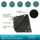 Ifenceview 8 x3 -8 x50  Black Uv Fence Privacy Screen Mesh Fabric Garden Outdoor