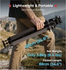 Smallrig Fsd14 5442 Aluminum Video Tripod 74  Fluid Head Manfrotto Plate 75mm