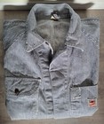 Vintage 1950 60s Gwg Union - Red Strap Denim Railway Stripped Coveralls 40m