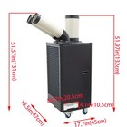 Industrial Air Conditioner 2column Air-cooled Mobile Aircon 220v Portable Unit