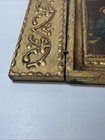 Antique Madonna Of The Grapes Triptych Gold Gilded Religious Holy Virgin Mary