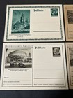 4 Wwii German Third Reich Postcards Breslau Potsdam Bromberg Reinerz Unused