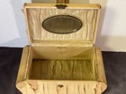 Antique Victorian Pink Silk Lined Celluloid Collar Cuff Jewelry Vanity Box 