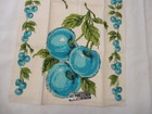 New Vintage Parisian Prints Linen Tea Kitchen Dish Towel Cherries 28 X 16