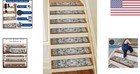 Extra Non-slip Stair Treads - Set Of 7  8x30 Inches  Rubber Indoor Stair Runner