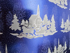 Vtg Christmas Santa Foil Wrapping Paper Gift Wrap 1960s 39    X 26     5 Sheets
