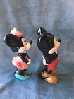 Vintage 1960s Walt Disney Productions Japan Mickey   Minnie Mouse 6 5  Figurines