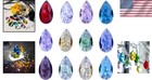 38mm Lead-free Colorful Feng Shui Crystal Prism Pack - 12 Elegant Ornaments