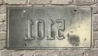 Expired Illinois Bronze Star License Plate 5101 Excellent Condition