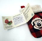 2025 Disney Parks Santa Mickey Mouse Christmas Small Stocking Plaid W Candy