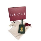 Gucci Nwt Firenze 1921 Leather Luggage Tag W box  Dust Bag  Tags  Care Cards