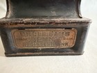 Antique Uncle Sam s Penny Register Coin Bank - Novelty Metal Toy W  Coins Inside