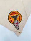Vintage Boy Scouts Neckerchief 1961 Lake Arrowhead Scout Camps Staff Patch