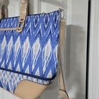 Stella   Dot Travel Bag  Indigo Blue Expandable 26x18x8 Large Bag New No Tag