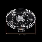 4inch Rotating Swivel Stand With Steel Ball Base Turntable Clear 2pcs