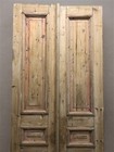 Antique French Double Doors  Thick Molding Design  40x96  European B121