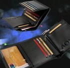 New Retro Vintage Sony Playstation 2 Ps Bi-fold Wallet Bifold Black Ps2