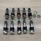 10x Zinc Alloy Wheel Tire Valve Stems Hight Pressure Bolt In W  Caps