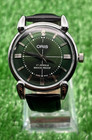 Vintage Oris    17 Jewels   Green Dial    Mint Condition    Authentic Swiss Made