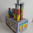 Vtg Nomura Tin Toy Jupiter Rocket Launch Pad 1950s Doesn t Turn On