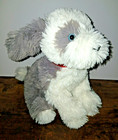 Tto Fao Schwarz Olde English Sheepdog Plush 12  Farm Dog Stuffed Puppy Grey 2022