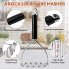 Potato Masher Stainless Steel Heavy Duty Professional  Metal Wire Masher Tool
