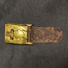 Original Ww1 Kingdom Of Prussia Belt Buckle And Leather Tab
