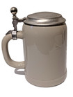 German Beer Stein - One Half Liter Lidded - Jever Pilsner