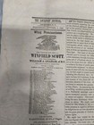 Vtg Newspaper The Lockport Journal Ny 1852 Slavery Whig Party President Election