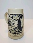 Vintage Cerveza Balboa Beer Stein  Panama R De P  Made In Germany 5in White blue