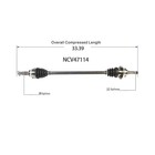 Cv Axle Rear For Cx-9 2016-2023 Fwd Awd Left Right Pair Ncv47113