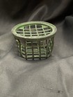 Vintage Green Metal Flower Frog Cage Made In Holland