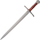 Battle Tested Medieval Knight Sword 25  1065 Steel Blade Leather Wrapped Handle
